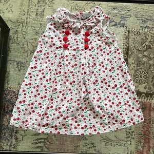 Cherry Print Girls Boutique Dress